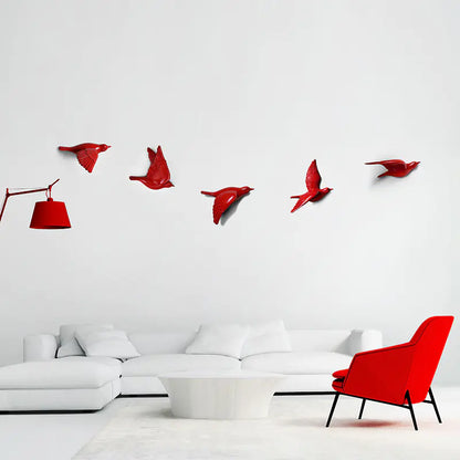 Nordic Wall Decor Resin Bird 3D