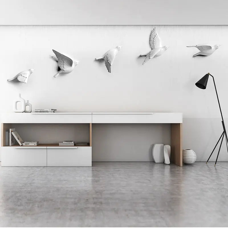 Nordic Wall Decor Resin Bird 3D
