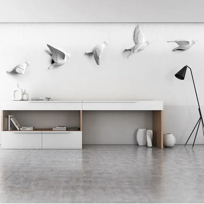 Nordic Wall Decor Resin Bird 3D