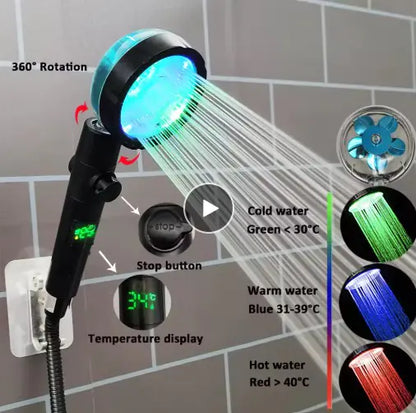 LED Light   Shower Head
