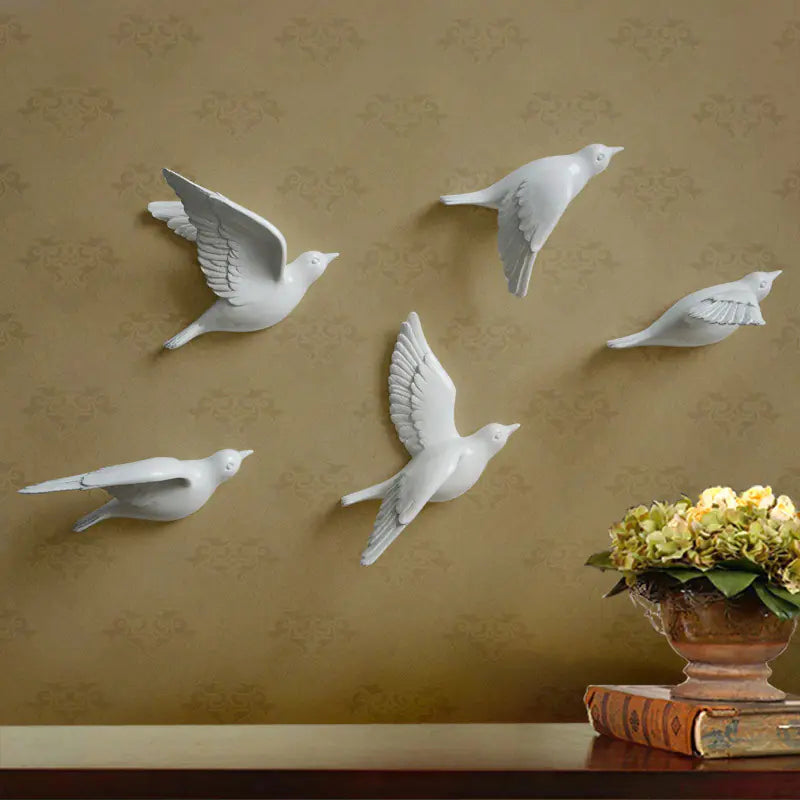 Nordic Wall Decor Resin Bird 3D