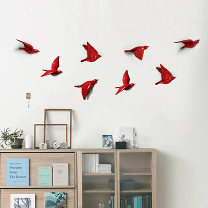 Nordic Wall Decor Resin Bird 3D